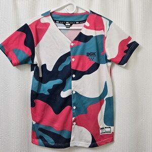 DGK Kids Multicolor Camo Jersey Med